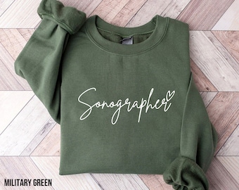 Sonographer Sweatshirt, Ultrasound Technologist Sweater, Sonography Graduate Shirt, Rad Technologist T-Shirt, sonography Gifts