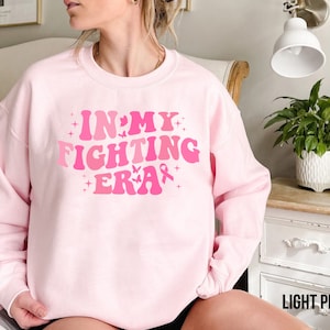 In meiner kämpfenden Ära Sweatshirt, Brustkrebs-Krieger-Pullover, Brustkrebs-Geschenke, Krebs-Kämpfer-Sweatshirt, Brustkrebs-Krieger-Geschenk