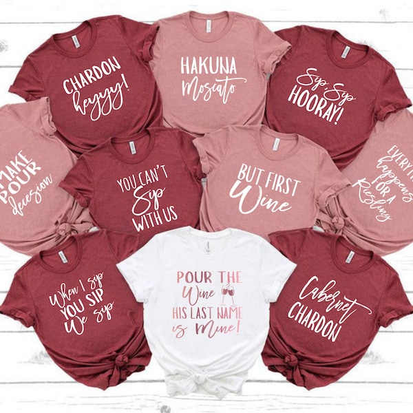 Winery Bachelorette Shirts, Wijn Bachelorette Party Shirts, Hakuna Moscato, WijnProeverij Shirt, Grappige Wijn Shirts, Wijn Thema Bachelorette