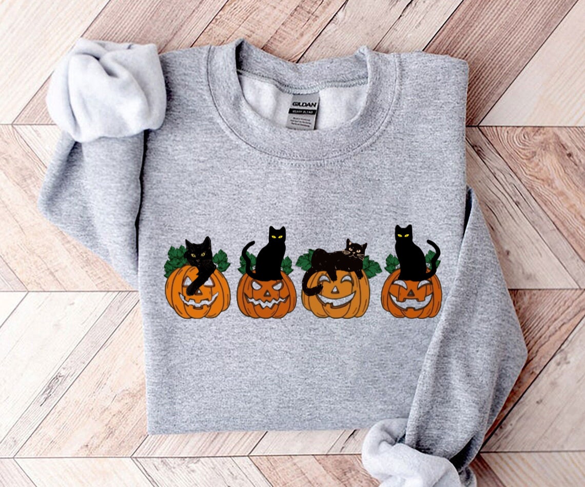 Pull Halloween Femme à Citrouille - Sweat Manches Longues, Moelleux, Classique, Plusieurs Tailles