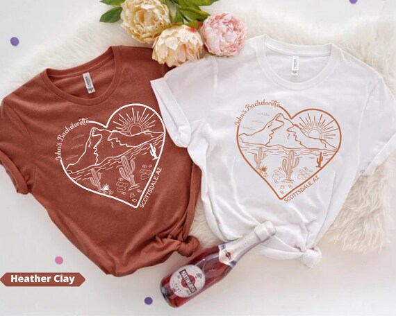 Desert-theme Bachelorette T-shirt, Bachelorette Party Shirt, Desert Themed Gift, Cactus Bachelorette Shirt, Bride Bridesmaids Squad Shirts