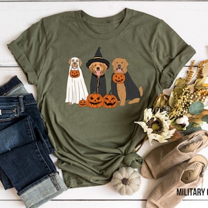 Golden Retriever Ghost Dogs tshirt, Halloween Dog Sweatshirt, Halloween Sweatshirt, Halloween Sweater, Ghost Sweatshirt, Ghost Dog Shirt