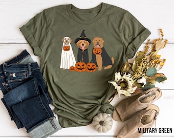 Golden Retriever Ghost Dogs tshirt, Halloween Dog Sweatshirt, Halloween Sweatshirt, Halloween Trui, Ghost Sweatshirt, Ghost Dog Shirt
