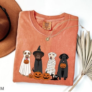 Comfort Colors® Halloween Dog Shirt, Ghost Dog Shirt, Сute Ghost Dog T-shirt, Halloween Tshirt Women, Dog Lover Gift, Spooky Season, Dog Tee