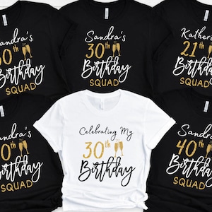 Birthday Squad Shirt, 50th birthday shirt, 21st birthday, Birthday Party Shirts, 40th Birthday tshirt, 30th birthday gift, birthday crew