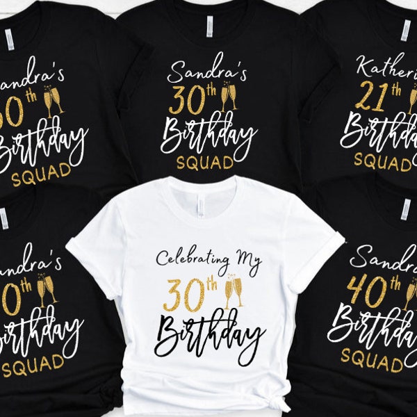 Birthday Squad Shirt, 50th birthday shirt, 21st birthday, Birthday Party Shirts, 40th Birthday tshirt, 30th birthday gift, birthday crew