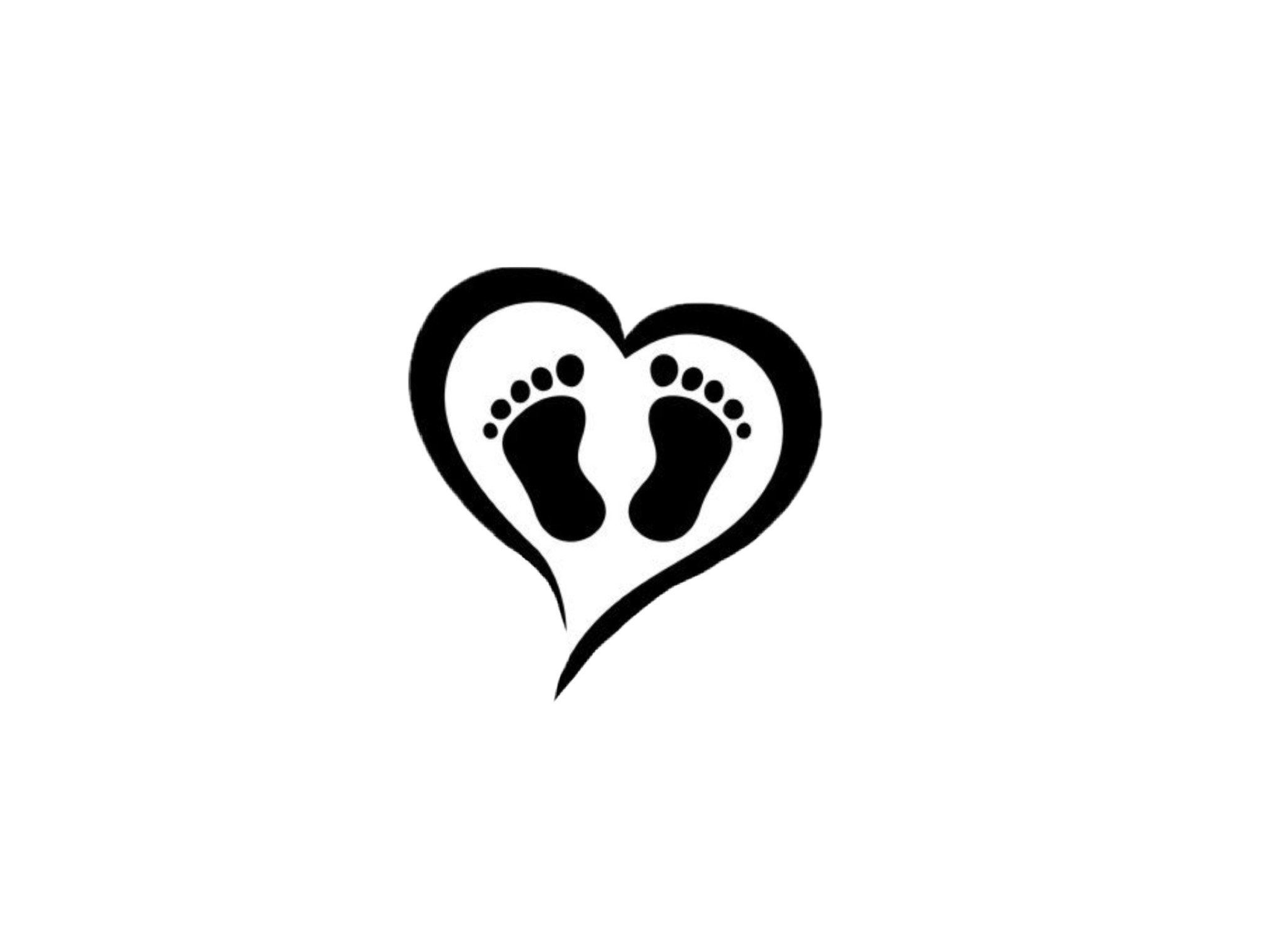 Baby Feet Heart Foot Svg Eps File Royalty Free Vector Image | The Best ...