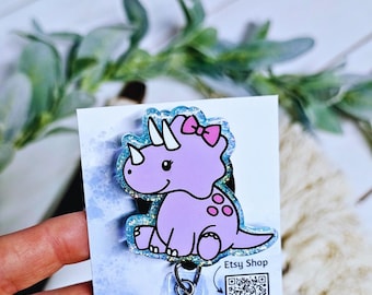Triceratops Badge Reel – Interchangeable or Permanent