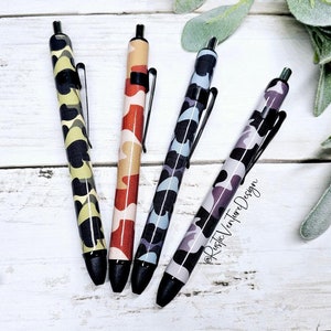 Camo Gel Pen: Handmade Epoxy Resin, Refillable, Personalized