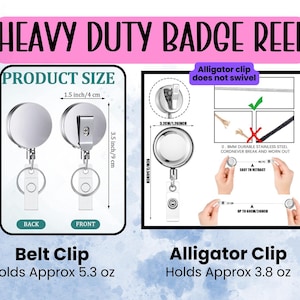 Interchangeable Heavy Duty Badge Reel Replacement