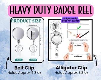 Interchangeable Heavy Duty Badge Reel Replacement