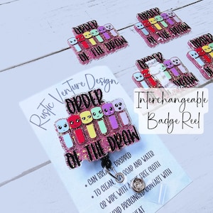 Order of Draw Badge Reel: Interchangeable Lab Phlebotomy ID