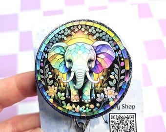 Elephant Badge Reel: Interchangeable ID Holder