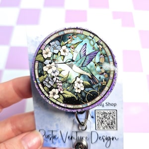 Hummingbird Crowned Woodnymph Purple Violet Magnetic Metal...