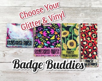 Personalized Horizontal Extended Badge Buddy: Custom ID Holder