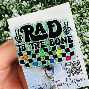 RAD Badge Reel: Radiology Tech Retractable Keychain