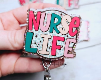 Nurse Life Badge Reel: Retractable ID Badge Holder