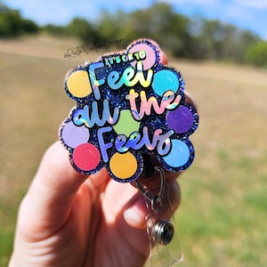 Feel All the Feels Badge Reel: Heavy Duty ID Holder