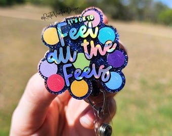 Feel All the Feels Badge Reel: Heavy Duty ID Holder