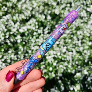 Pharmacy Glitter Gel Pen: Personalized Refillable Resin Pen