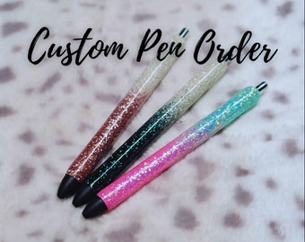 Custom Glitter Gel Pen: Personalized Inkjoy Pen, Refillable 0.7mm