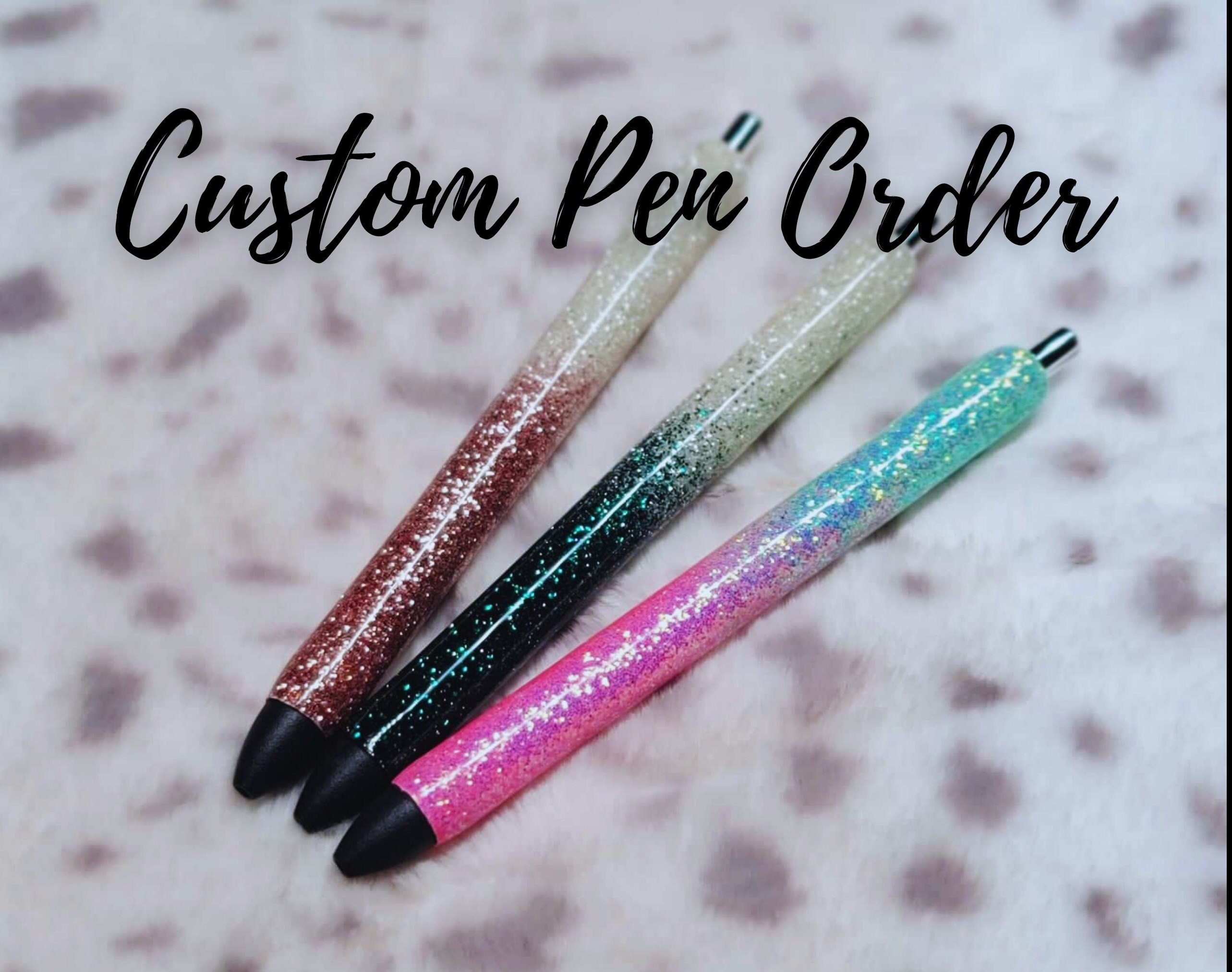 Crystal Custom Pen Witchy Witchy Vibes Inkjoy Pen Custom Glitter Pens  Custom Pen Custom Inkjoy Pen Glitter Pens 