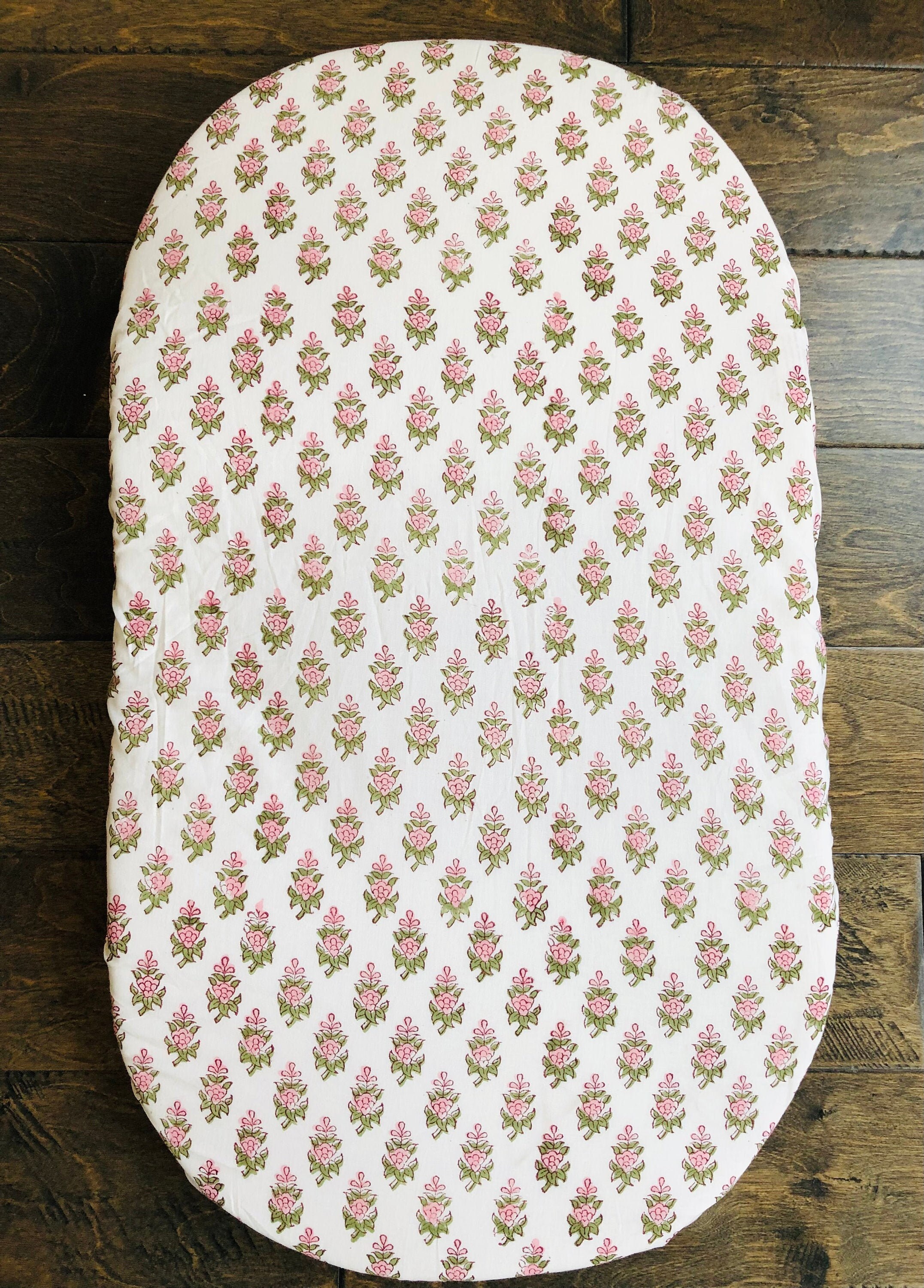Soft 100 cotton pad cover in Floral print. Fitted Etsy