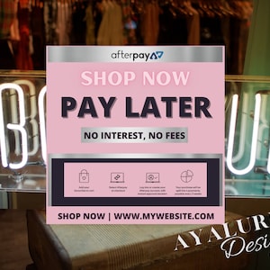 Afterpay flyer, Social Media Flyer, Instagram Flyer, DIY Canva Template