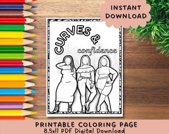 Schwarzes Mädchen Malseite | Schwarze Frauen Clipart| KDP Malbuch Interior |Malseite Schwarzes Mädchen|Schwarze Malvorlagen|Schwarze Frauen Kunst