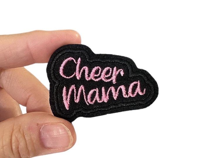 Cheer Mama Embroidered Iron-On Patch - Support your favorite Cheerleader!