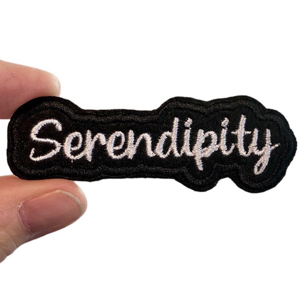 Serendipity Embroidered Iron-On Patch