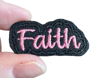 Faith Embroidered Iron-On Patch