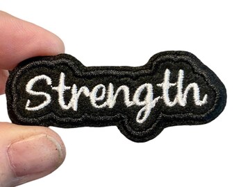 Strength Embroidered Iron-On Patch