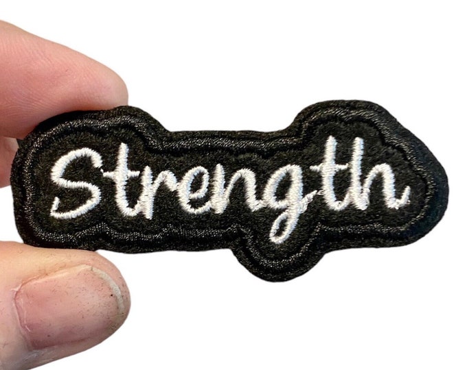 Strength Embroidered Iron-On Patch