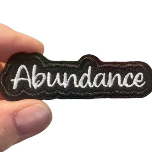 Abundance Embroidered Iron-On Patch