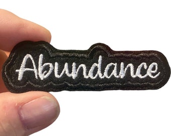 Abundance Embroidered Iron-On Patch