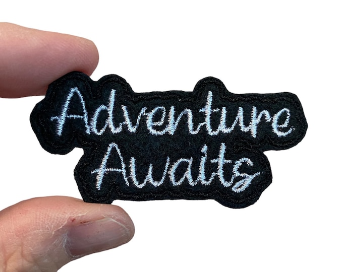 Adventure Awaits Embroidered Iron-On Patch