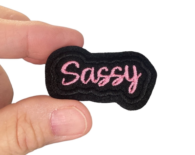 Sassy Embroidered Iron-On Patch