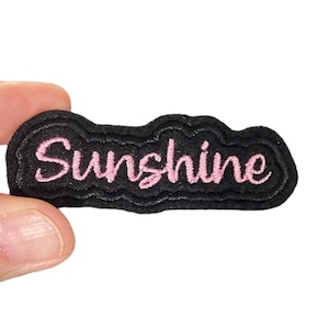 Sunshine Embroidered Iron-On Patch