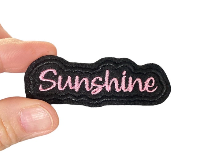 Sunshine Embroidered Iron-On Patch