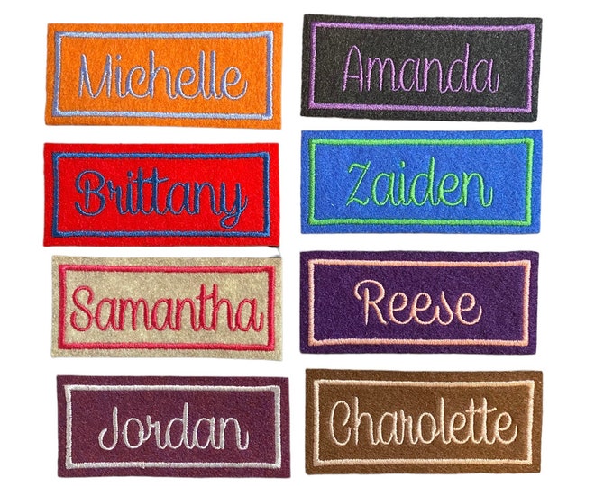 Iron On Name Patch, Birthday Gift Patch, Makeup bag Patch, Bridesmaid Patch, Bag Patch, Travel Bag Patch, Baby Shower Gift Patch