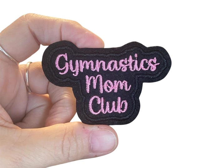 Embroidered Gymnastics Mom Club Iron-on Patch
