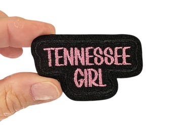 Tennessee Girl Embroidered Iron On Patch: Southern Pride
