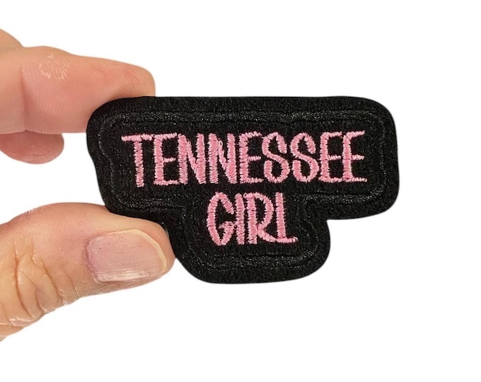 Tennessee Girl Iron On Patch | Embroidered State Patch | Southern Pride Patch | Volunteer State Patch | Travel Patch