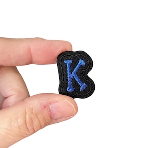 Custom Iron On Letter Patches – 1 3/16 Inch Tall – Embroidered Alphabet Appliques for Jackets, Bags, Hats & DIY Projects