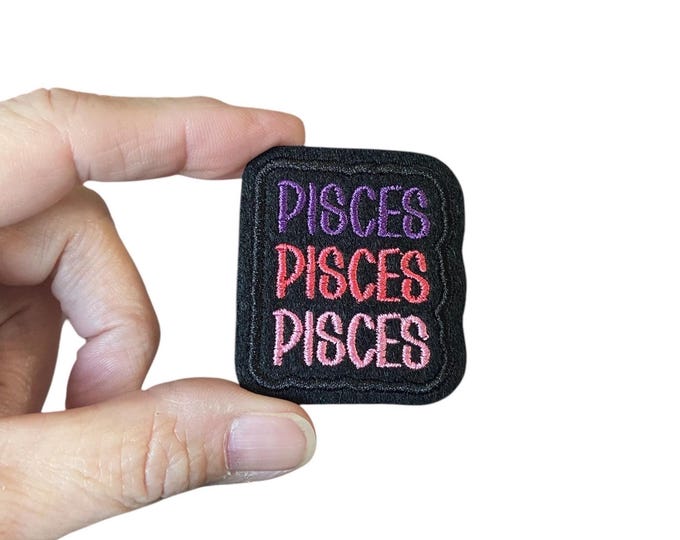 Pisces Embroidered Iron-On Patch