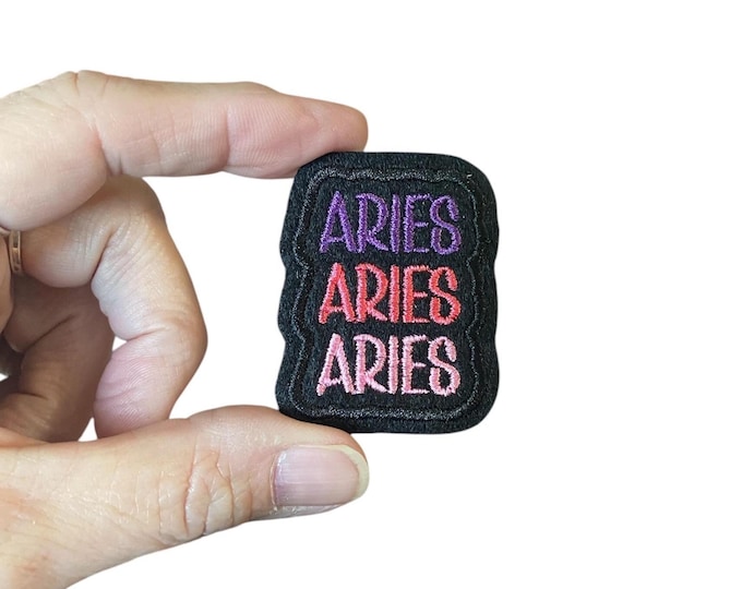 Aries Embroidered Iron-On Patch