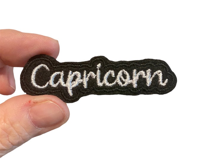 Capricorn Embroidered Iron-On Patch