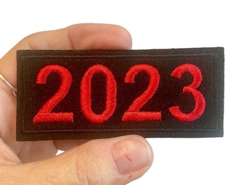 Custom Any Year Patch, Iron On Year Patch, Calendar Year Patch, Birthday Year Patch, Holiday Year Patch, Goals Year Patch, 2023 Year Patch