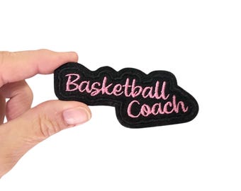 Basketball Coach Embroidered Iron-On Patch - Support your favorite Basketball Players!